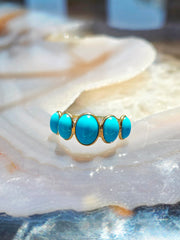 14k Yellow Gold Gemstone Stacking Ring | Indulgems | Designs in Real Gold