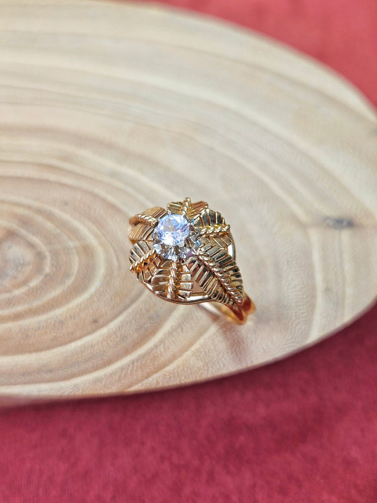 18k Solid Gold Antique French Diamond Ring 1, 2, 3 | Indulgems | Designs in Real Gold