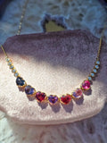 14k Yellow Gold Burmese Spinel Heart Necklace | Indulgems