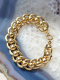 14k Solid Gold Vintage Ball & Circle Unique Chunky Bracelet | Indulgems