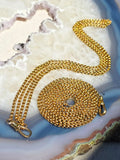 14k Yellow Gold Antique Long Guard Chain Necklace | Indulgems