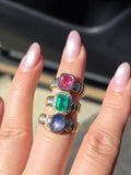 14k Yellow Gold 2.51ct Mahenge Spinel Pink Gemstone Ring Size 7 | Indulgems | Emma