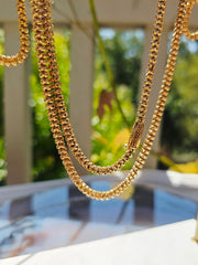 Antique 18K Yellow Gold Cannatille Long Chain Necklace 28" | Indulgems | Designs in Real Gold