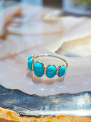 14k Yellow Gold Gemstone Stacking Ring | Indulgems | Designs in Real Gold