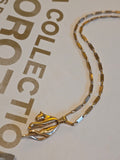 18k Solid Gold Golden Fleece Soft Panther Tab Link Chain Pendant Necklace | Indulgems