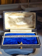 Platinum & 18k White Gold French Antique Old Cut Diamond Brooch | Indulgems