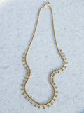 18k Yellow Gold Mimosa Necklace in Diamond Bubbles - Custom Order Deposit