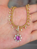 14k Gold 2.15ct Mahenge Spinel & Diamond Pendant | Indulgems | Diana