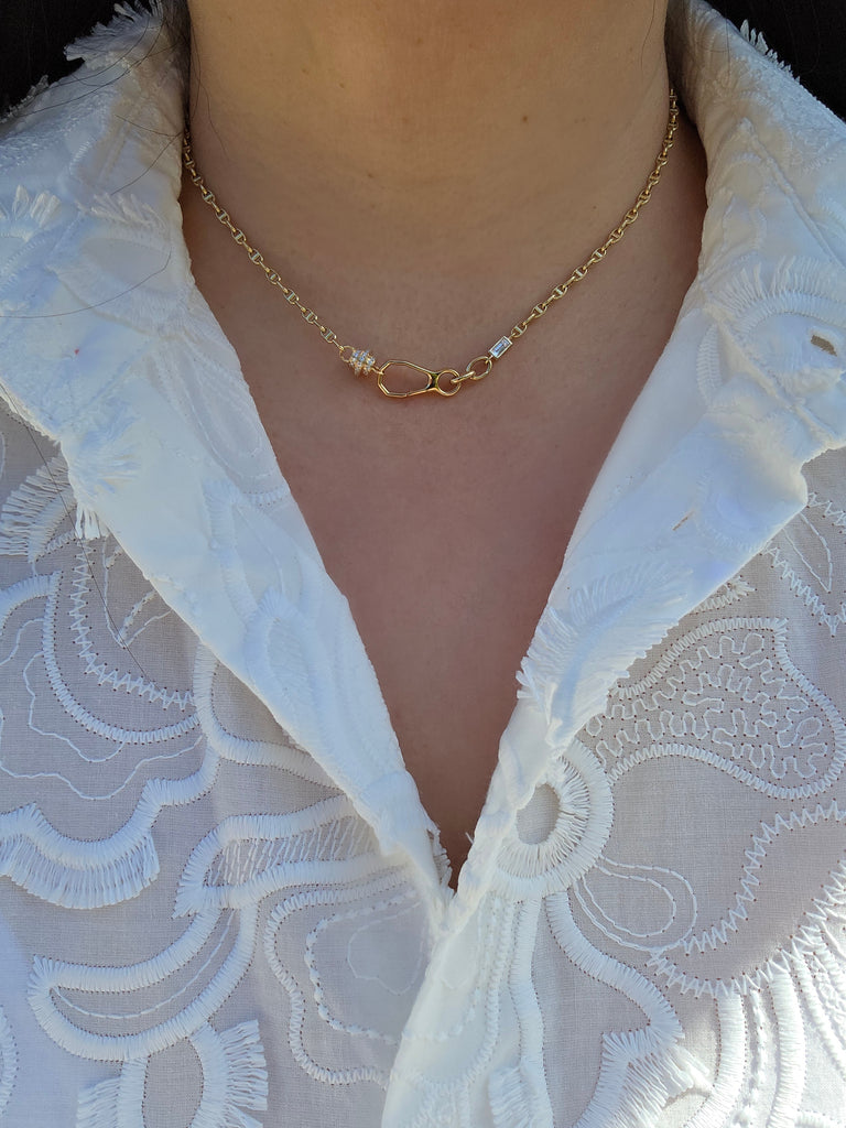 18k Yellow Gold Mariner Chain Necklace | Indulgems