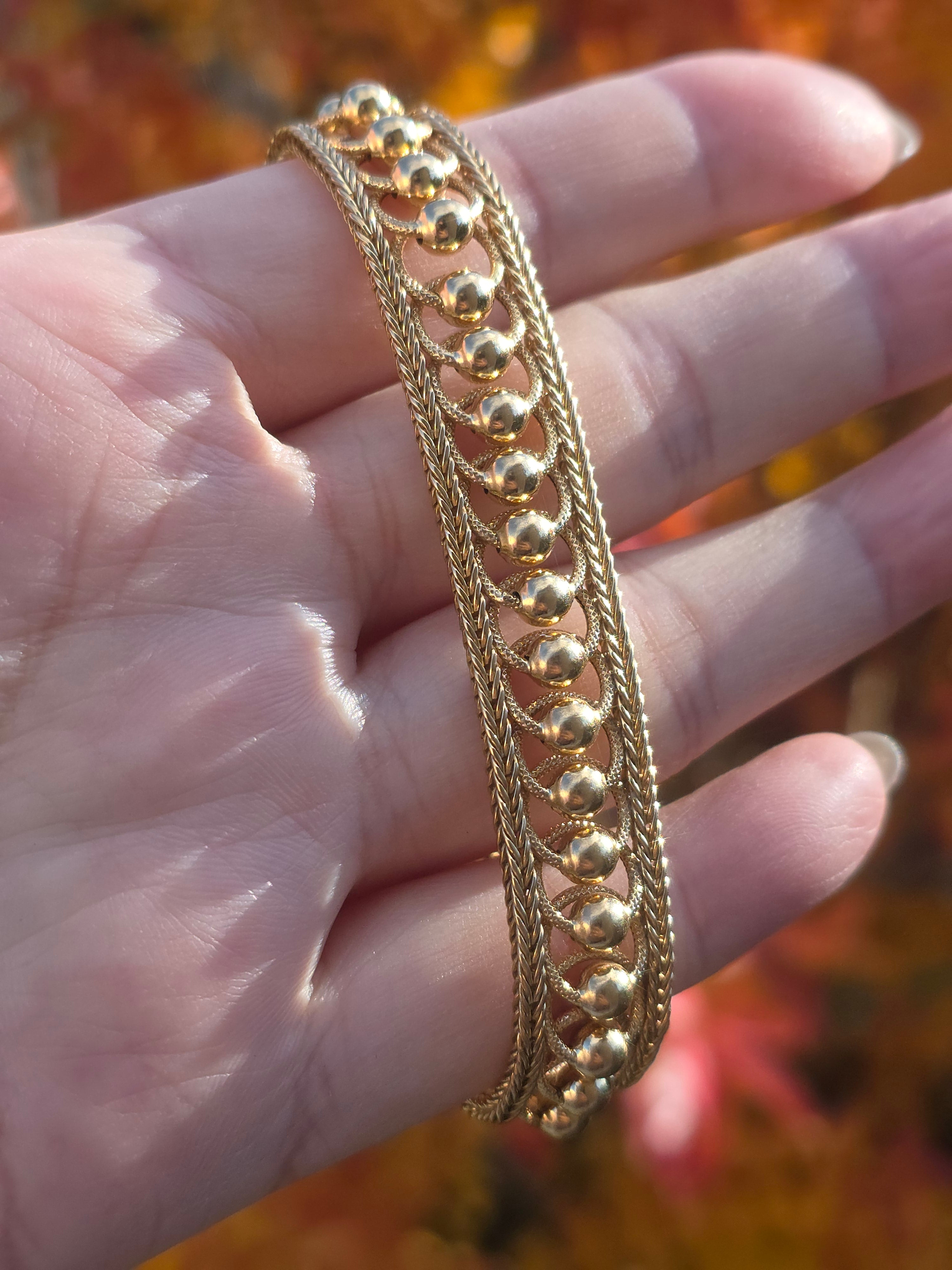 9k Gold UNOEARRE Rare Bracelet 7.75" | Indulgems