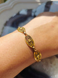18k Solid Gold French Filigree Chain Bracelet | Indulgems