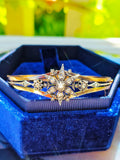 18K Rose Gold & Silver Antique Rose Cut Diamond Star Motif Bangle Bracelet | Indulgems | Designs in Real Gold