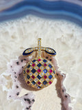 18k Solid Gold Vintage Diamond Ruby Sapphire Fruit Brooch Pendant | Indulgems | Apple Cherry Pomegranate