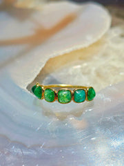 14k Yellow Gold Gemstone Stacking Ring | Indulgems | Designs in Real Gold
