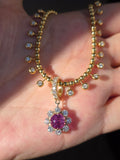 14k Gold 2.15ct Mahenge Spinel & Diamond Pendant | Indulgems | Diana