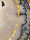 18k Solid Gold Watch Chain Necklace 17.5 inches | Indulgems