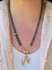 18k Solid Gold Vintage Large Hanging Panther Pendant | Indulgems