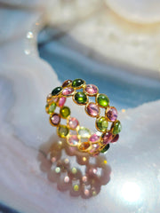 14k Yellow Gold Gemstone Stacking Ring | Indulgems | Designs in Real Gold