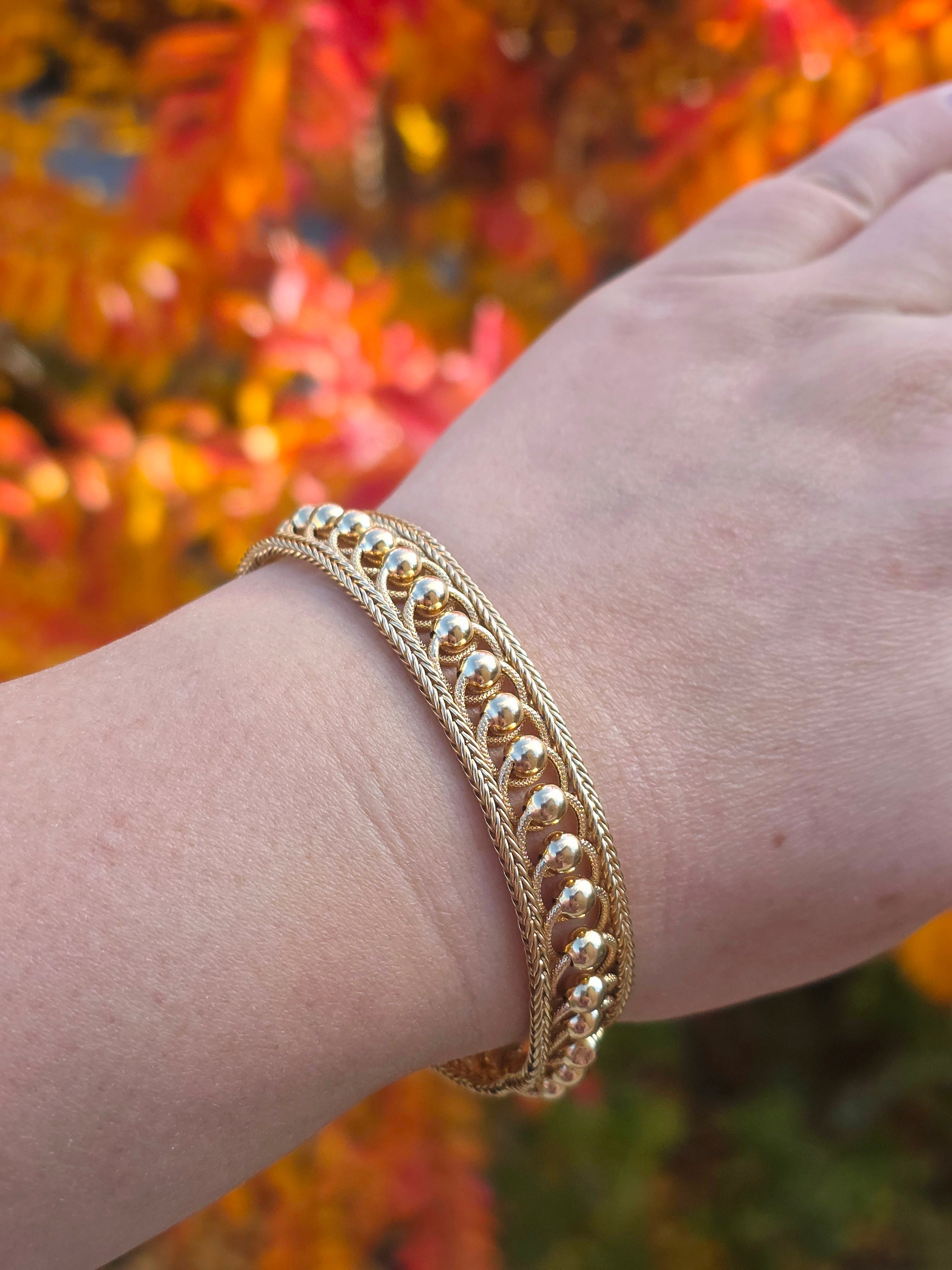 9k Gold UNOEARRE Rare Bracelet 7.75" | Indulgems