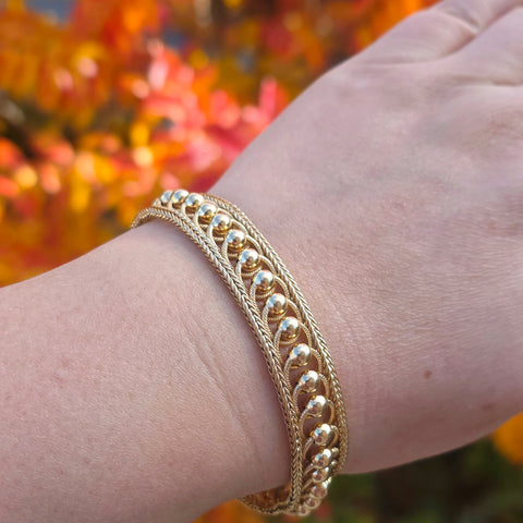 9k Gold UNOEARRE Rare Bracelet 7.75" | Indulgems