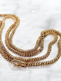 Antique 18K Yellow Gold Cannatille Long Chain Necklace 28" | Indulgems | Designs in Real Gold