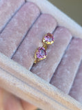 14k Yellow Gold Burmese Pink Spinel Stud Earrings | Indulgems
