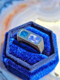 14k Yellow Gold Teal Lilac Sapphire Ring Size 8 | Indulgems | Duality