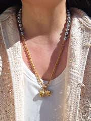 18k Yellow Gold Antique Multipurpose Chain with Large Ball Charms | Indulgems