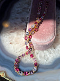 14k Yellow Gold 44ct Burmese Spinel Tennis Necklace | Indulgems