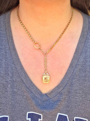 18k Solid Gold French Eagle Hallmark Antique Watch Chain Necklace | Indulgems | Medley Collection