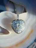 Platinum & 14K Gold Lab-grown Diamond Heart Locket Pendant | Indulgems