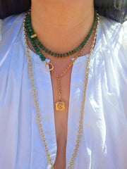 18k Solid Gold French Eagle Hallmark Antique Watch Chain Necklace | Indulgems | Medley Collection
