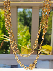 18k Solid Gold French Mariner Chain Necklace | Indulgems