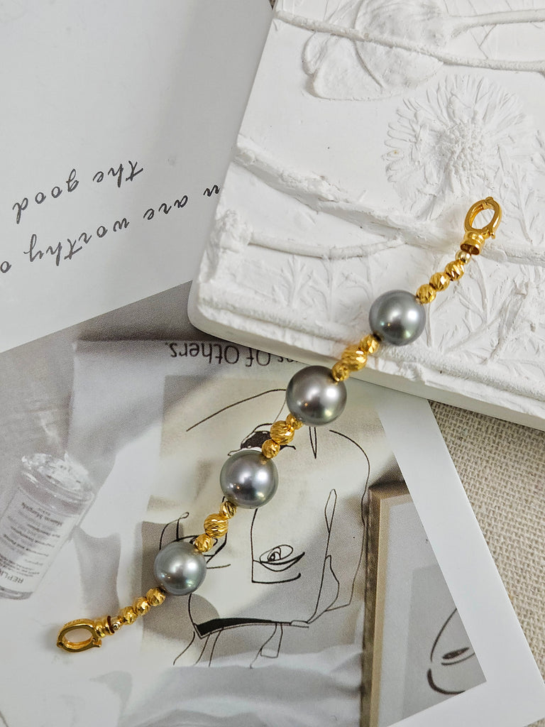 Necklace Extender - Tahitian Pearls 18K Gold