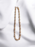 14k Yellow Gold Hardware Chain Necklace 18 inches | Indulgems