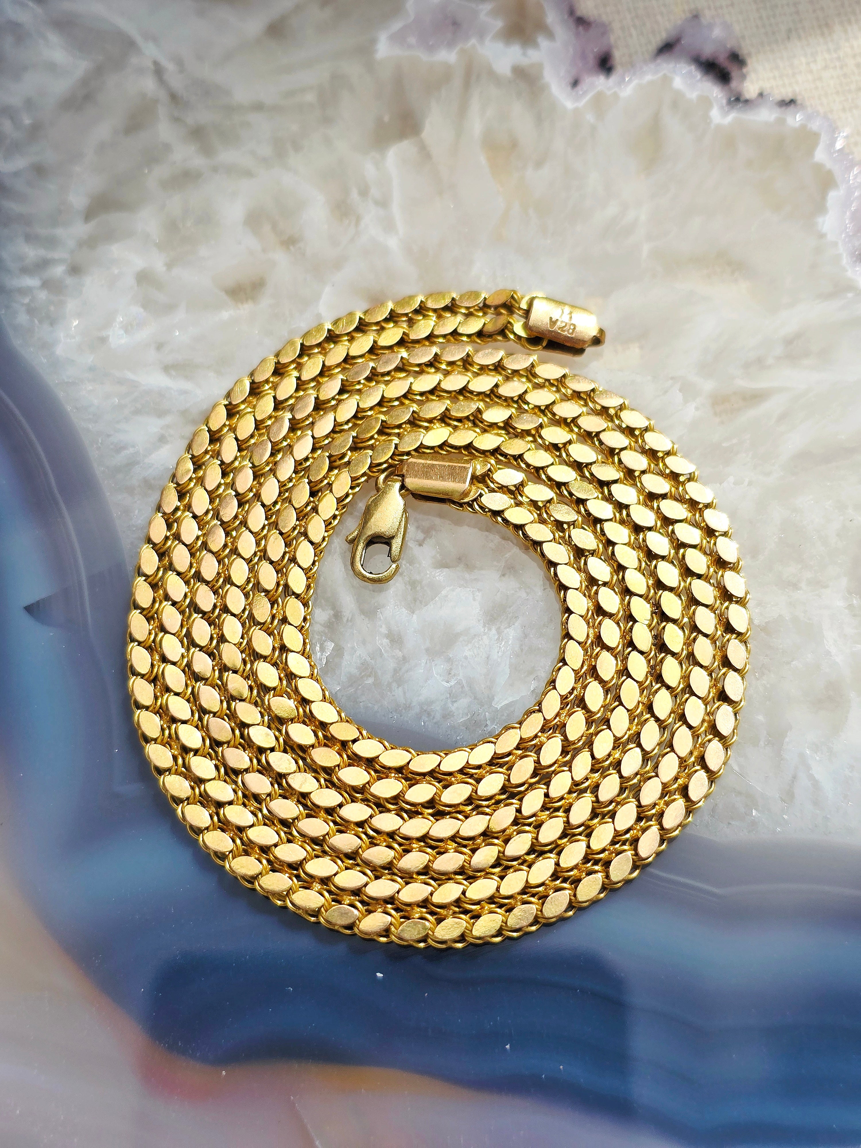 14k Yellow Gold Vintage Chain Necklace | Indulgems