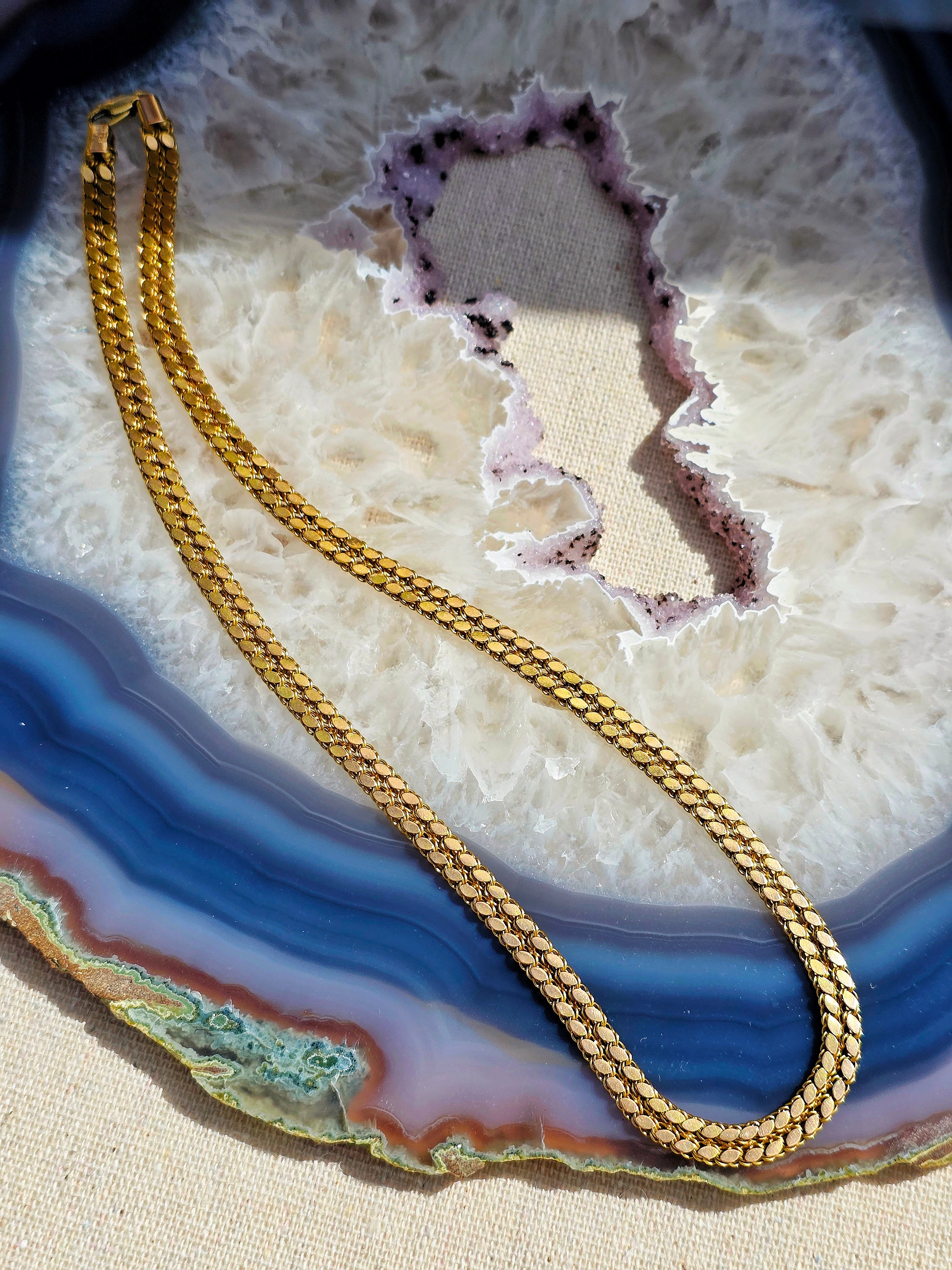 14k Yellow Gold Vintage Chain Necklace | Indulgems