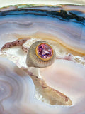 18k Gold & Platinum Star Kunzite Statement Ring | Indulgems | Hanabi Collection