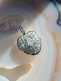 Platinum & 14K Gold Lab-grown Diamond Heart Locket Pendant | Indulgems
