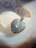 Platinum & 14K Gold Lab-grown Diamond Heart Locket Pendant | Indulgems