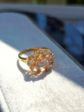 14k Yellow Gold Morganite Gemstone Ring size 8 | Indulgems