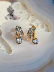 18k Solid Gold Lab-grown Diamond Huggie Earrings | Indulgems