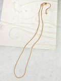 18K Yellow Gold Firecracker Laser Cut Bead Chain Necklace 19"