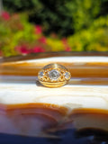 18k Solid Gold Old Cut Diamond Dome Ring Size 6 | Indulgems