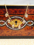 18k Solid Gold Madagascar Rainbow Moonstone Necklace | Indulgems | Mimosa Collection