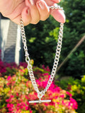 Antique Silver Watch Chain Necklace | Indulgems