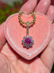 14k Gold 2.15ct Mahenge Spinel & Diamond Pendant | Indulgems | Diana