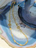 18k Solid Gold French Antique Filigree Necklace 20" | Indulgems