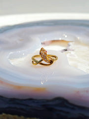 18K Solid Yellow Gold Antique Snake Ring with Diamond and Ruby Size 6.5 | Antique Jewelry | Indulgems | Designs in Real Gold