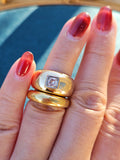 18k Solid Gold Donut Ring Band by Piaget | Indulgems | Antique Vintage Jewelry